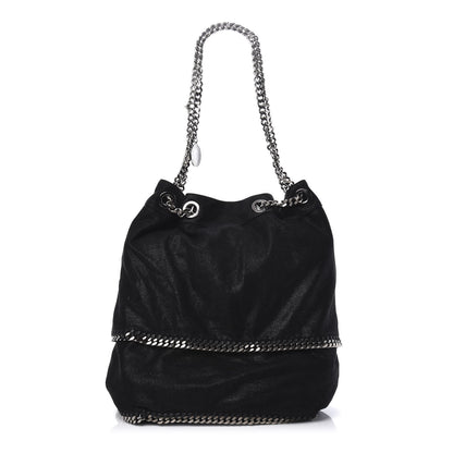 Stella McCartney Chamois Shiny Dotted Falabella Bucket Bag Ruthenium 1 of 9