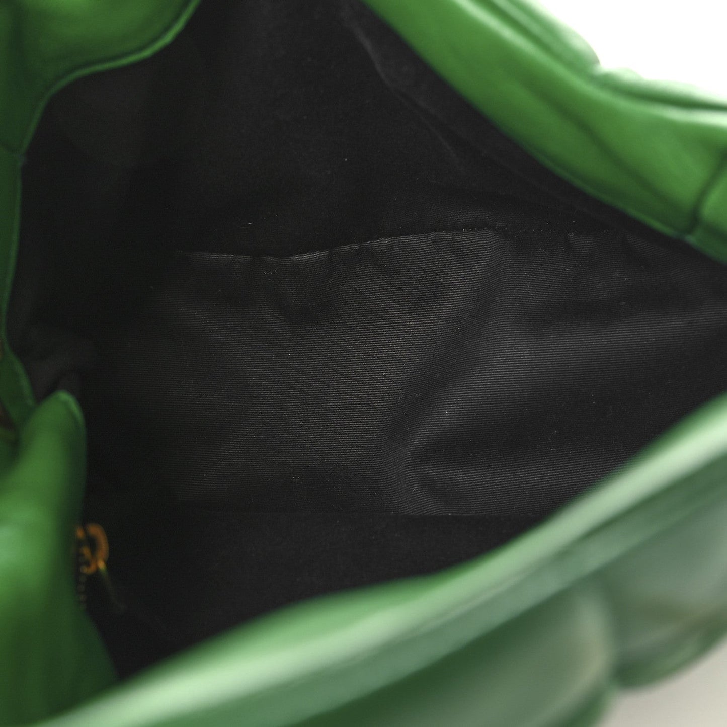 Lambskin Quilted Small Loulou Puffer Monogram Chain Satchel New Vert