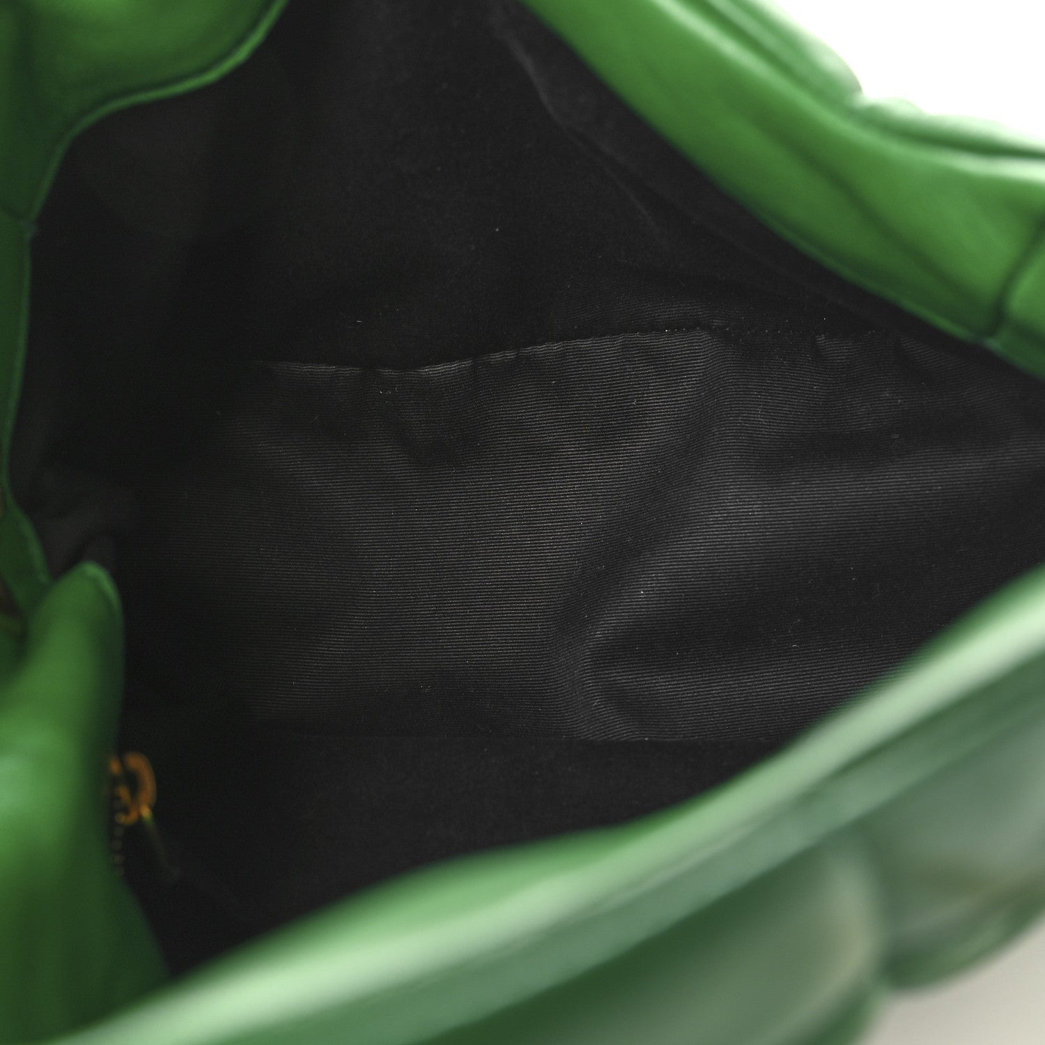 Saint Laurent Lambskin Quilted Small Loulou Puffer Monogram Chain Satchel New Vert 5 of 7