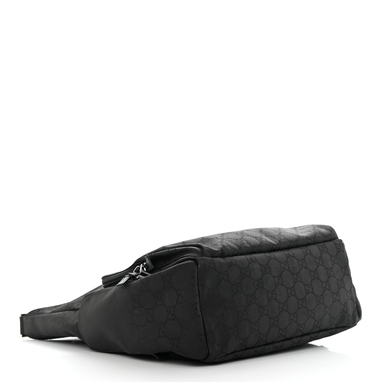 Nylon Monogram Extra Large Satchel Black