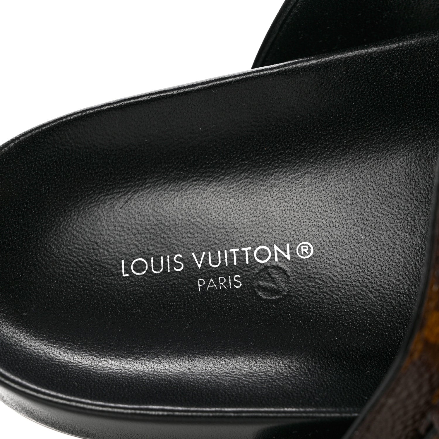 Louis Vuitton Patent Monogram Bom Dia Flat Mule Sandals 40 Black 6 of 8