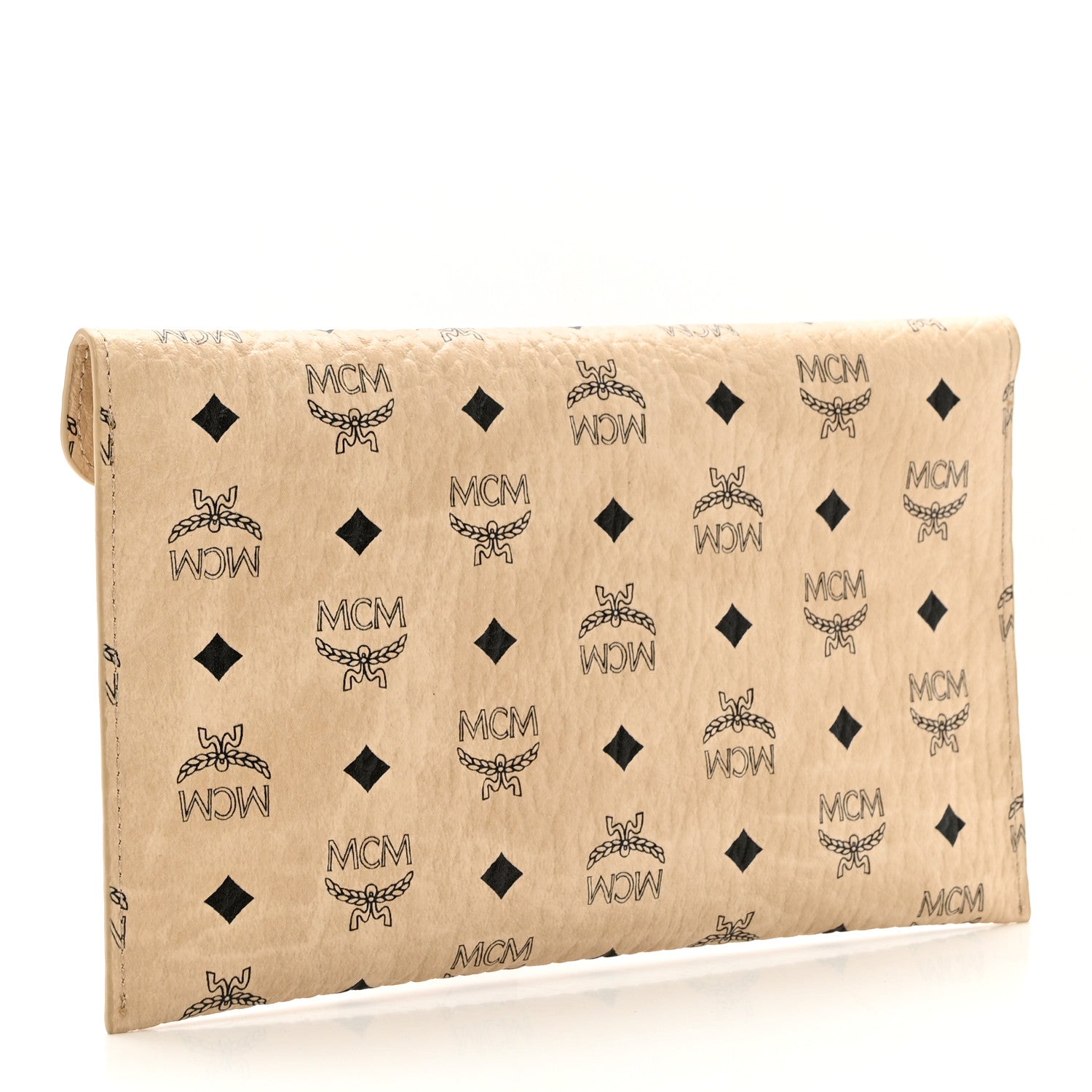 MCM Visetos Envelope Clutch Beige 3 of 6
