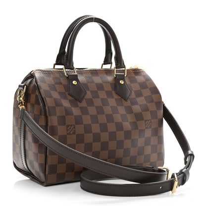 Louis Vuitton Damier Ebene Speedy Bandouliere 25 3 of 9