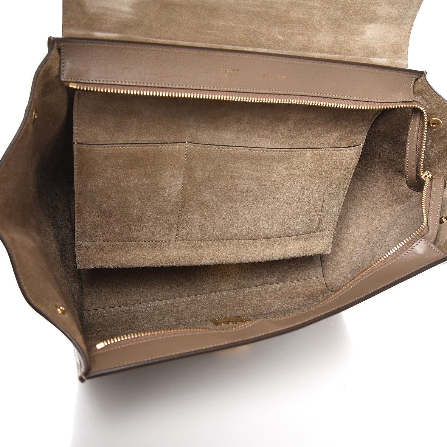 Celine Smooth Calfskin Medium Trapeze Taupe 6 of 13