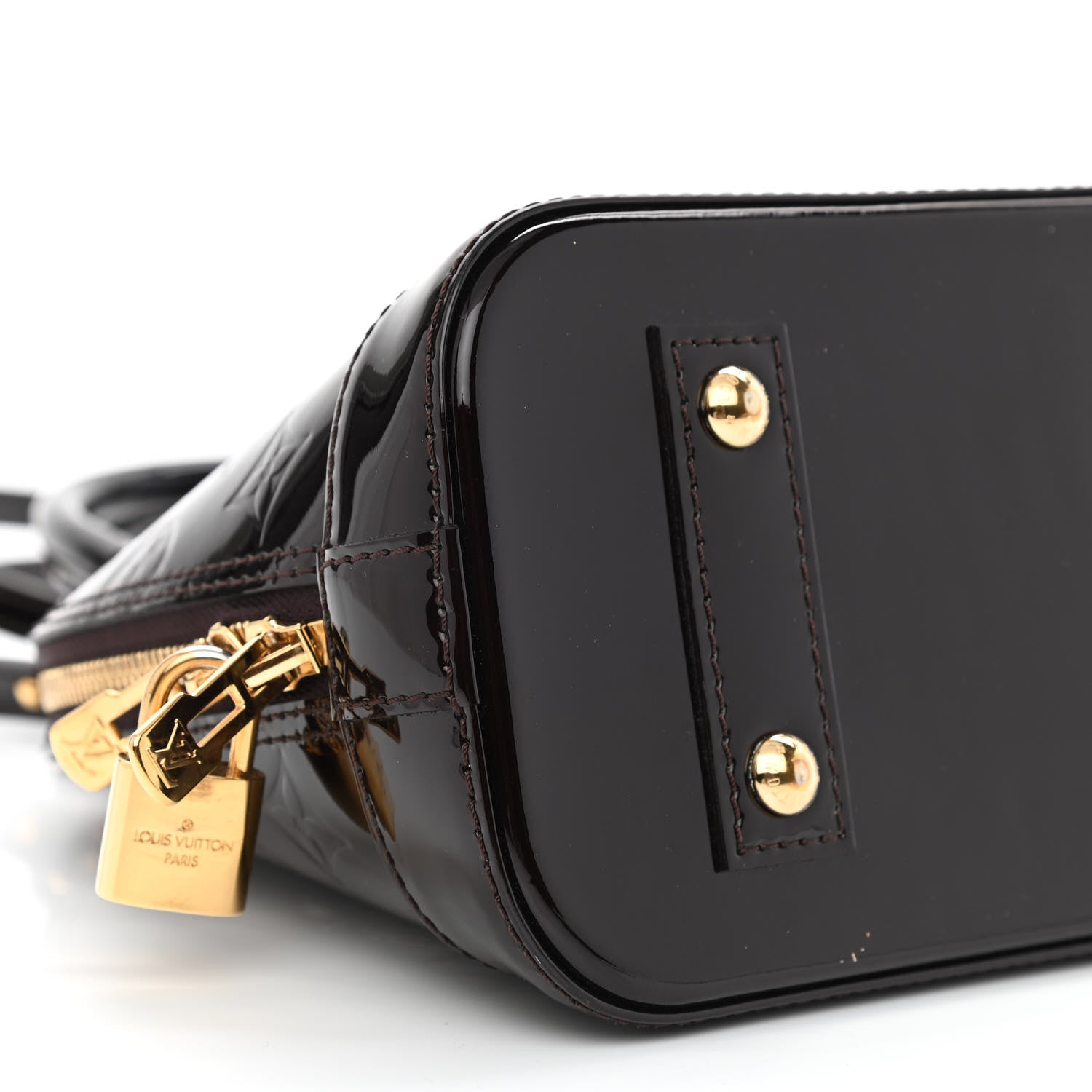 Louis Vuitton Vernis Alma BB Amarante 9 of 11