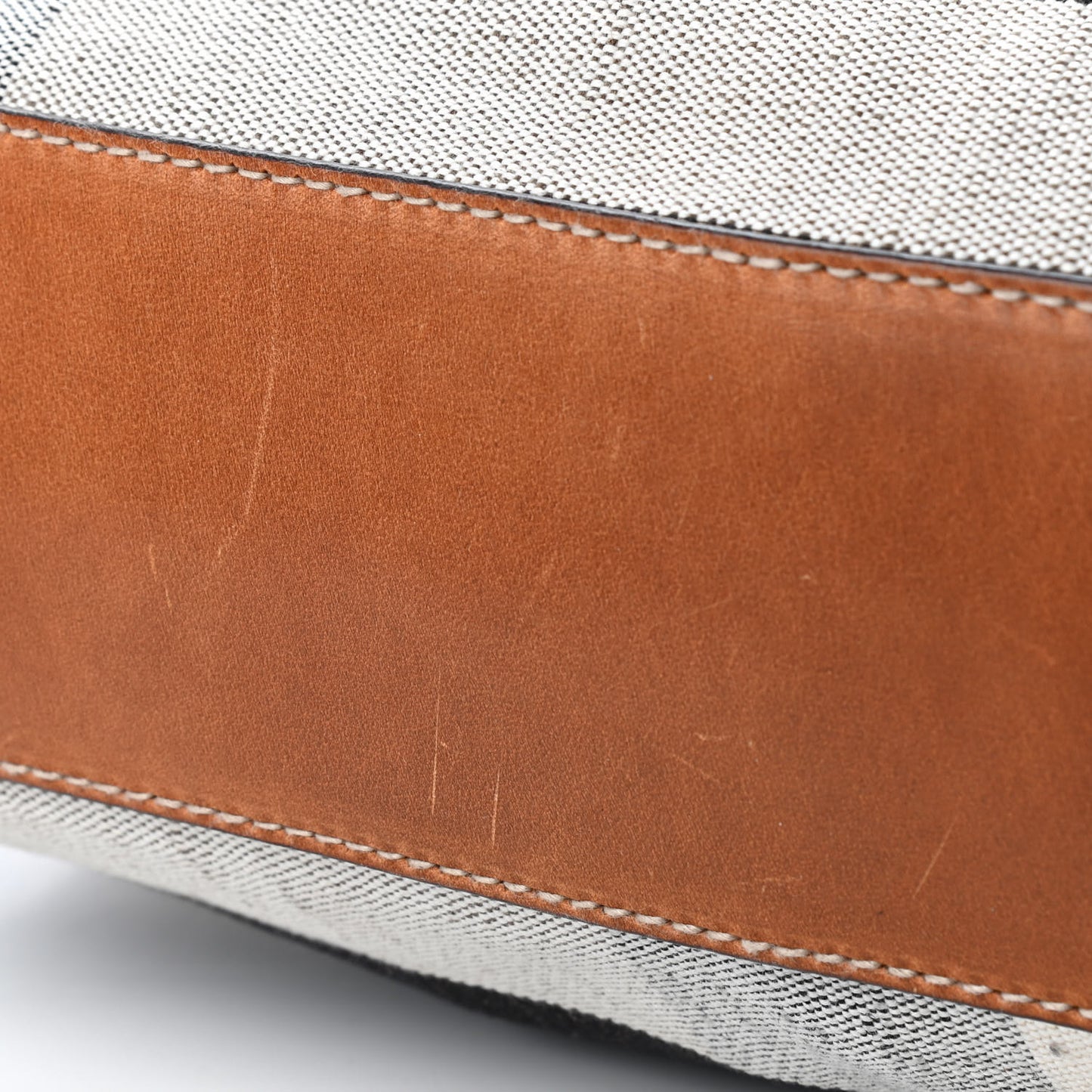 Canvas Mega Check Medium Tottenham Brit Tote Saddle Brown