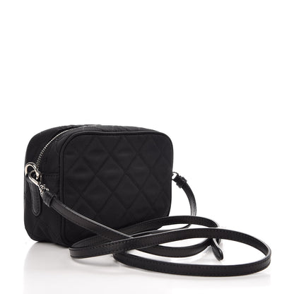 Prada Nylon Tessuto Impuntu Quilted Crossbody Bag Black 3 of 7