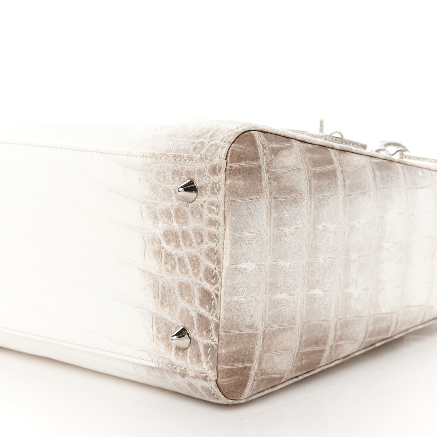 Niloticus Crocodile Himalaya Crystal Medium Lady Dior White