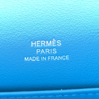 Hermes Swift Kelly Pochette Clutch Bleu Frida 6 of 10