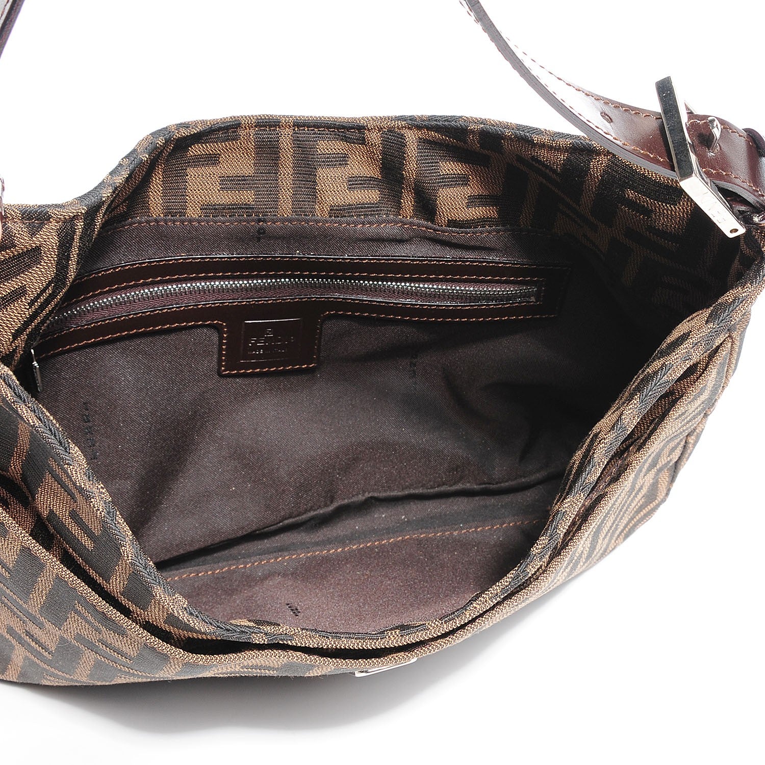 Fendi Zucca Shoulder Bag Tobacco 6 of 6