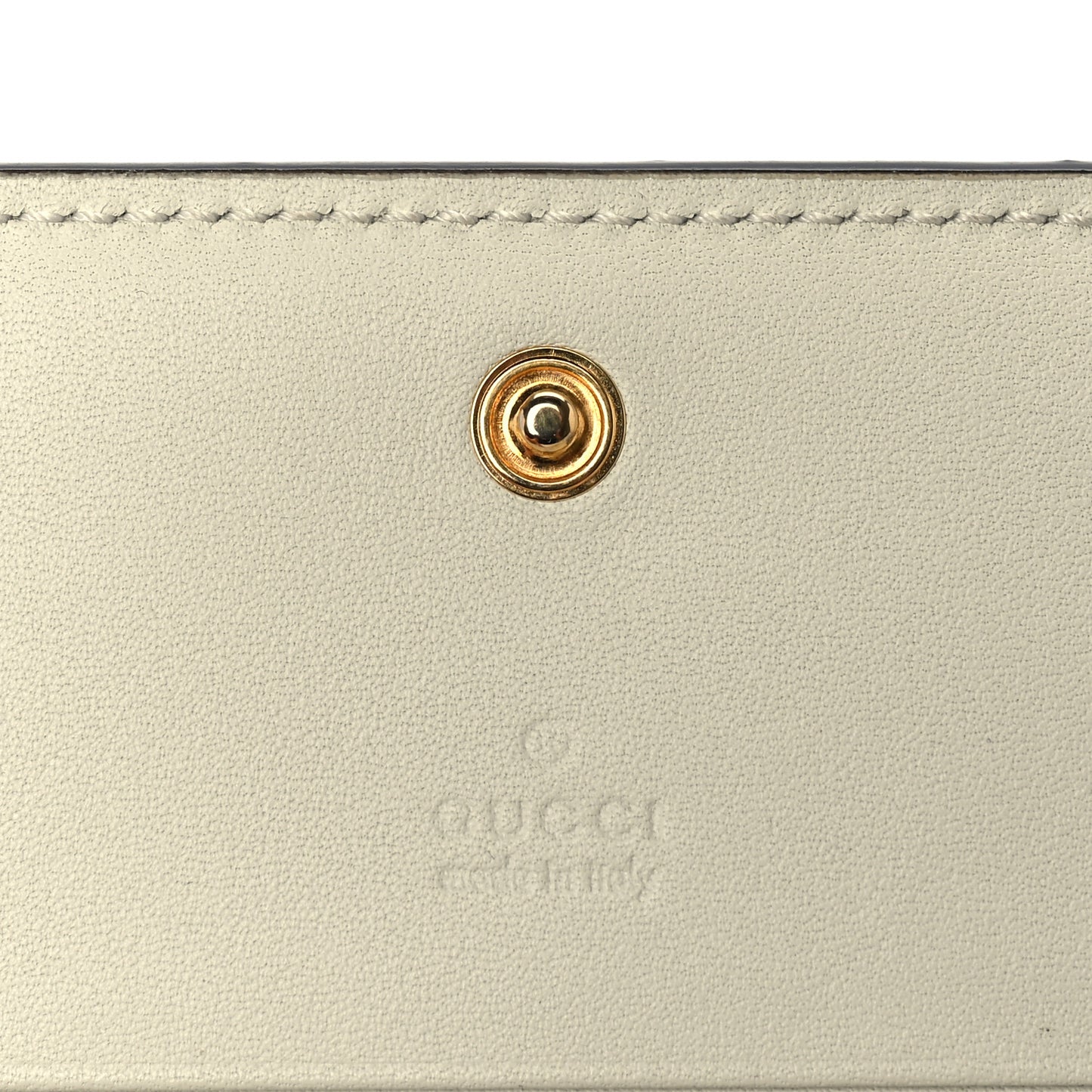 Crocodile GG Marmont Card Case White