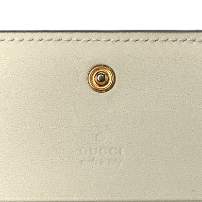 Gucci Crocodile GG Marmont Card Case White 6 of 7