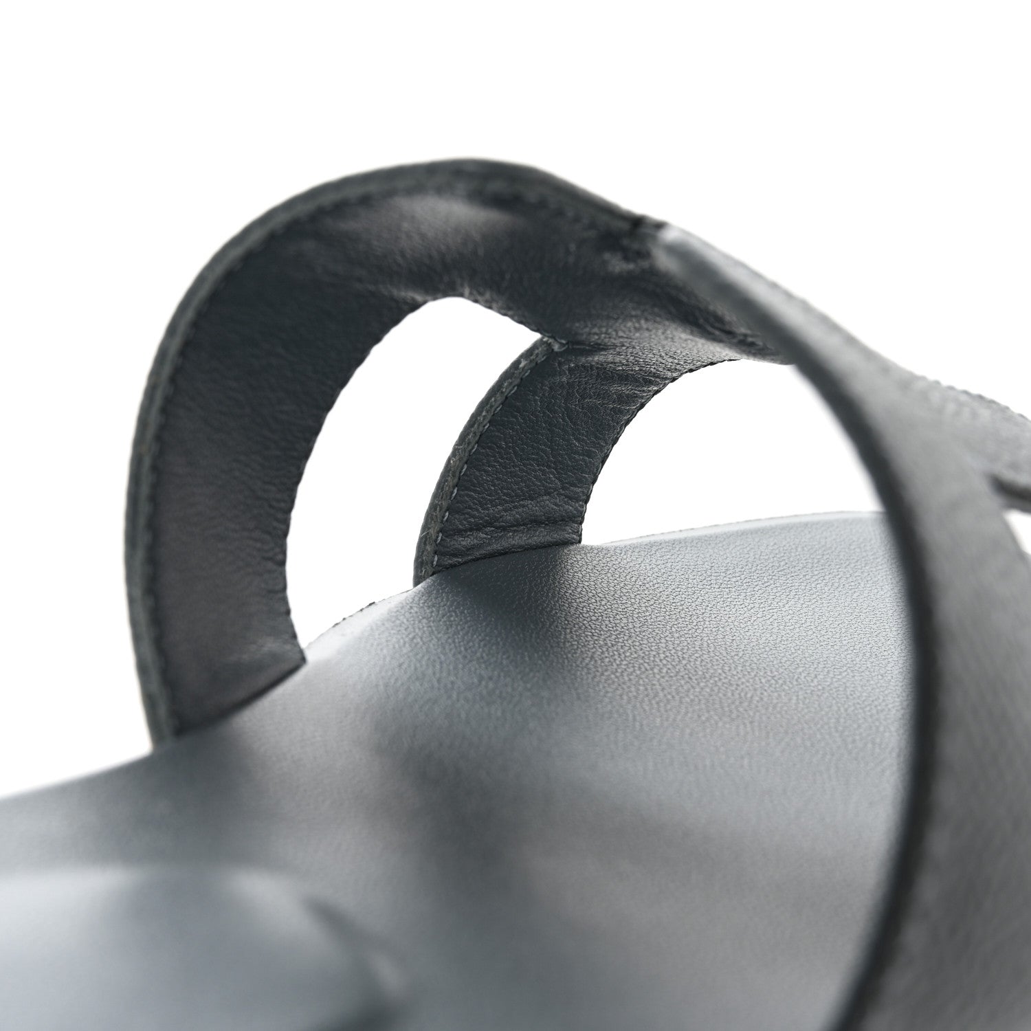 Hermes Epsom Oran Sandals 36 Gris Antarctique 9 of 9