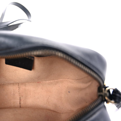 Gucci Calfskin Matelasse Mini GG Marmont Chain Shoulder Bag  Black 4 of 7