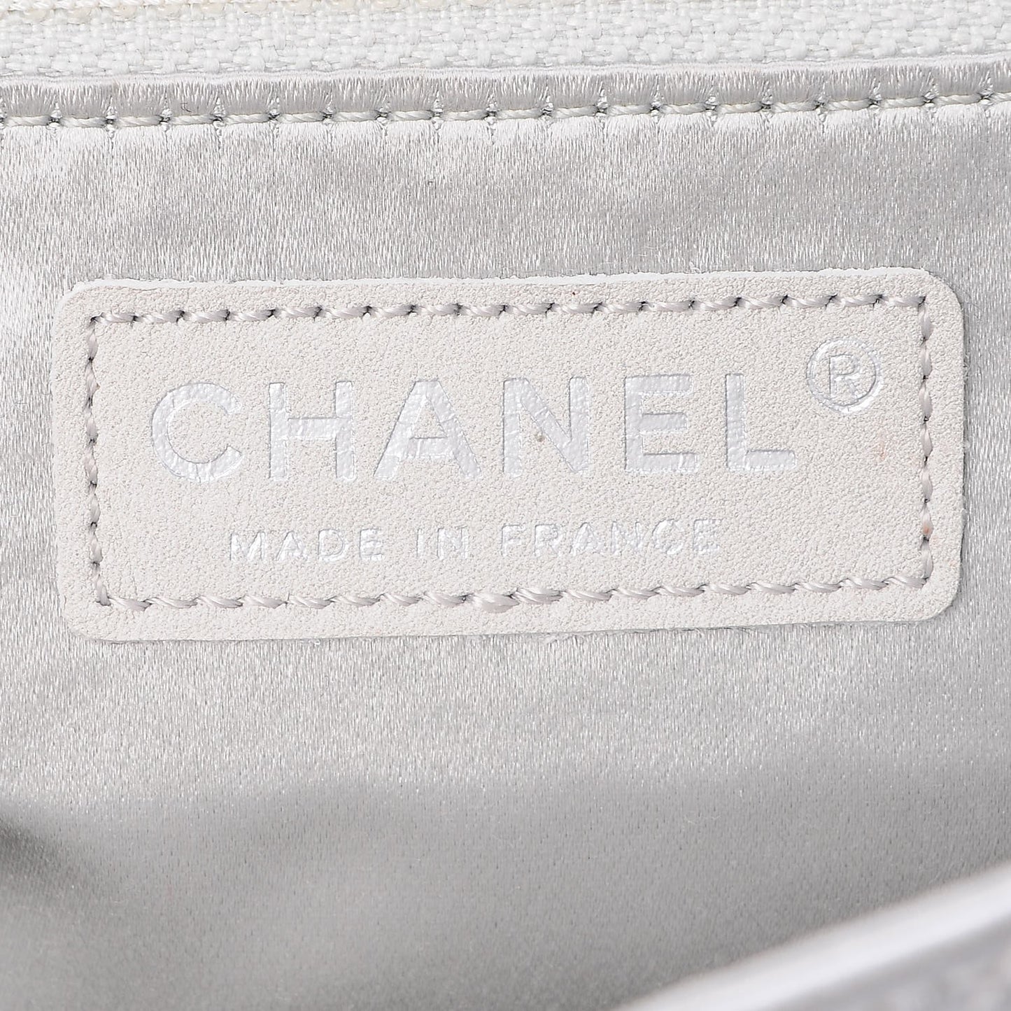 Metallic Lambskin Quilted Medium Leo Lion Flap Clutch Silver