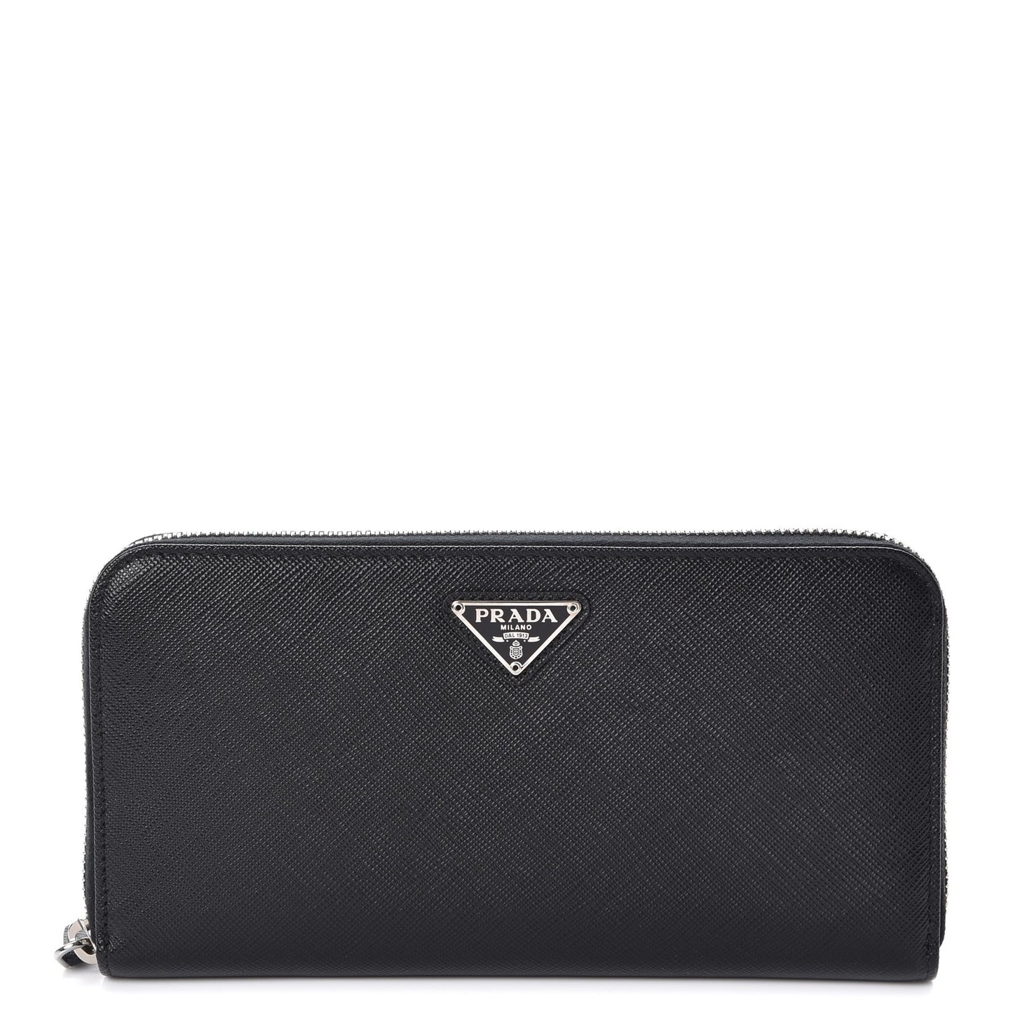 Saffiano Zip Around Wallet Nero Black