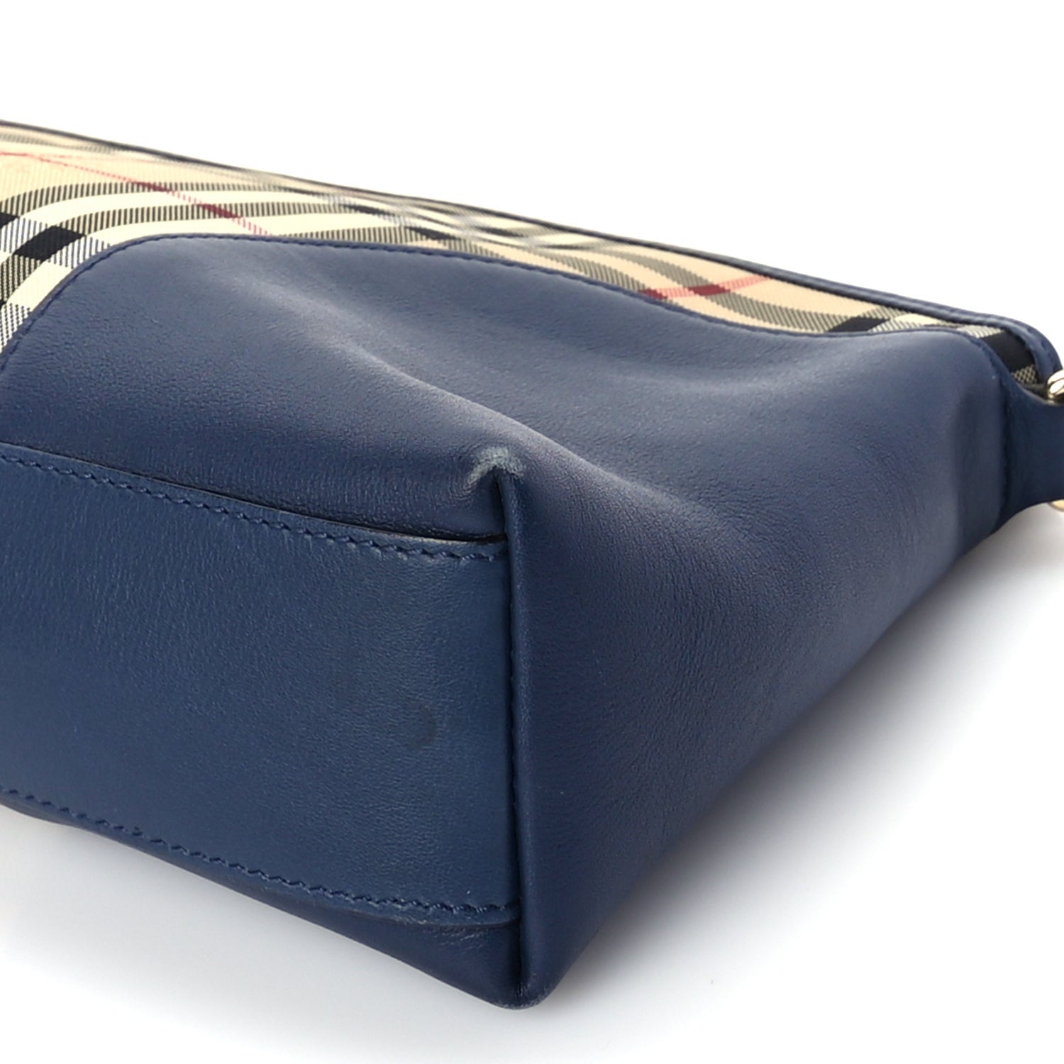 Burberry Horseferry Check Small Chichester Crossbody Clutch Bag Blue 8 of 8