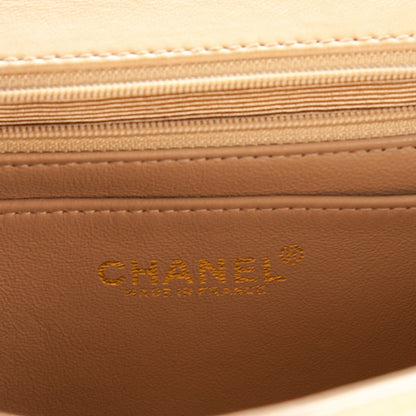 Chanel Lambskin Quilted Medium Kelly Flap Bag Beige 6 of 9