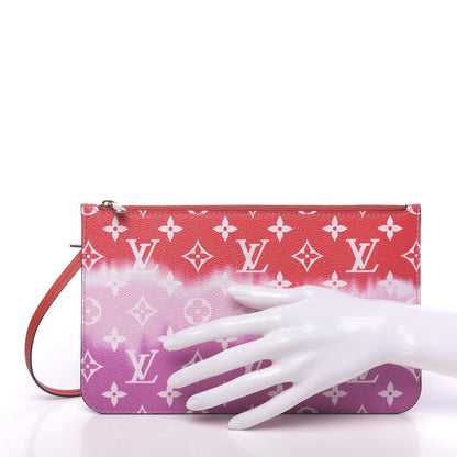 Louis Vuitton Monogram Escale Neverfull MM GM Pochette Rouge 2 of 6