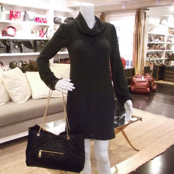 Leather Quilted Julie Black