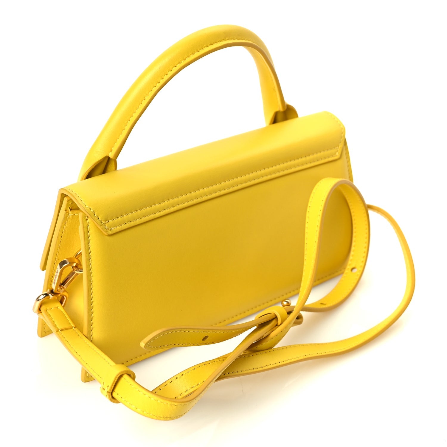 Jacquemus Smooth Calfskin Le Chiquito Long Yellow 2 of 8