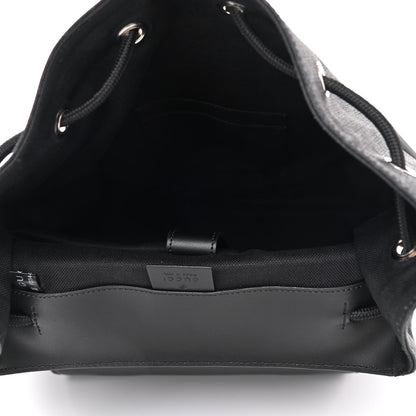 Gucci Soft GG Supreme Monogram Appia Calfskin Web Double Buckle Backpack Black 5 of 12