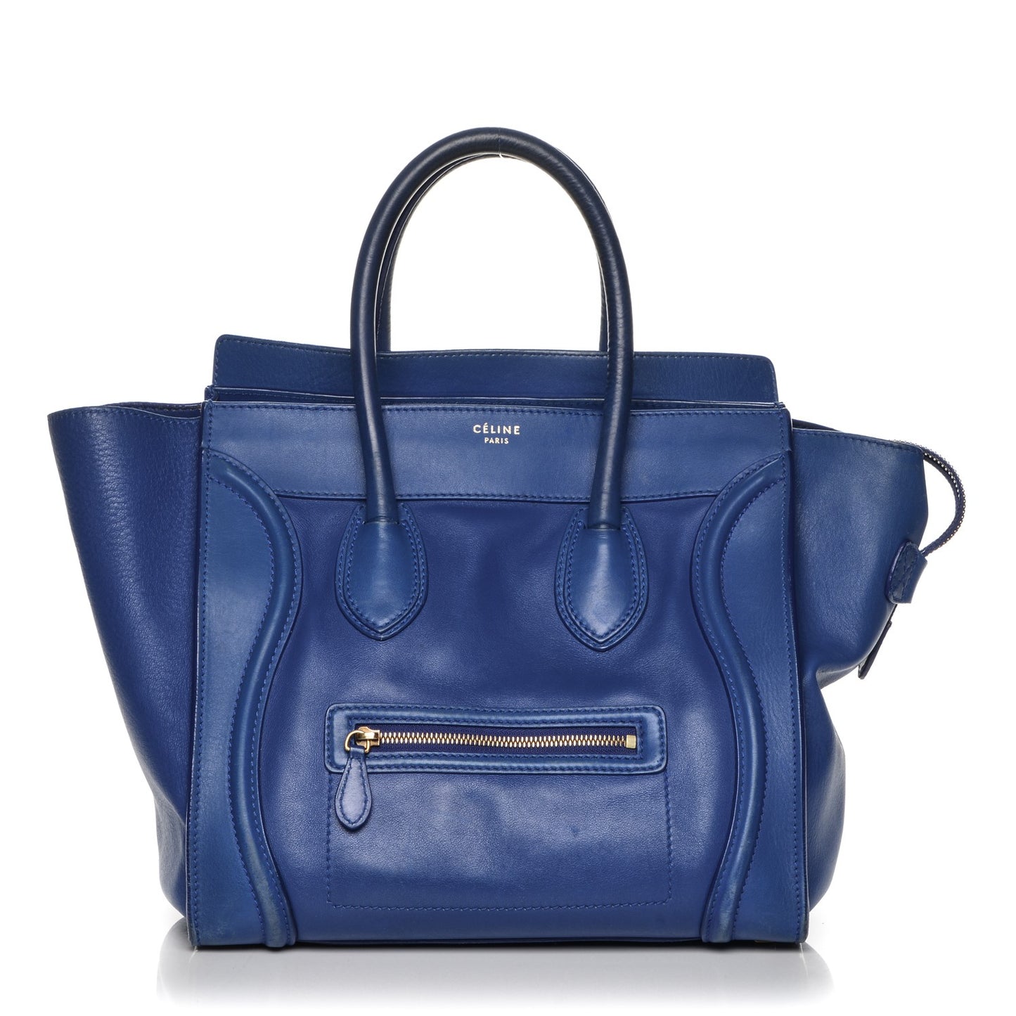 Smooth Calfskin Mini Luggage Electric Blue