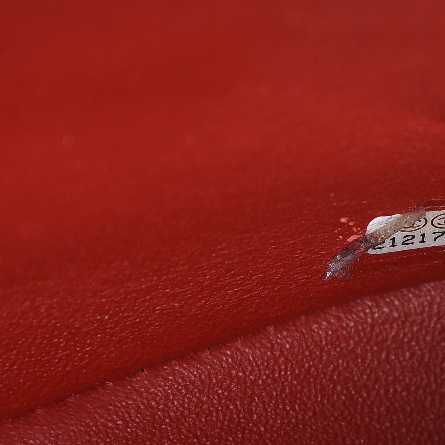 Lambskin Quilted Mini Rectangular Flap Red