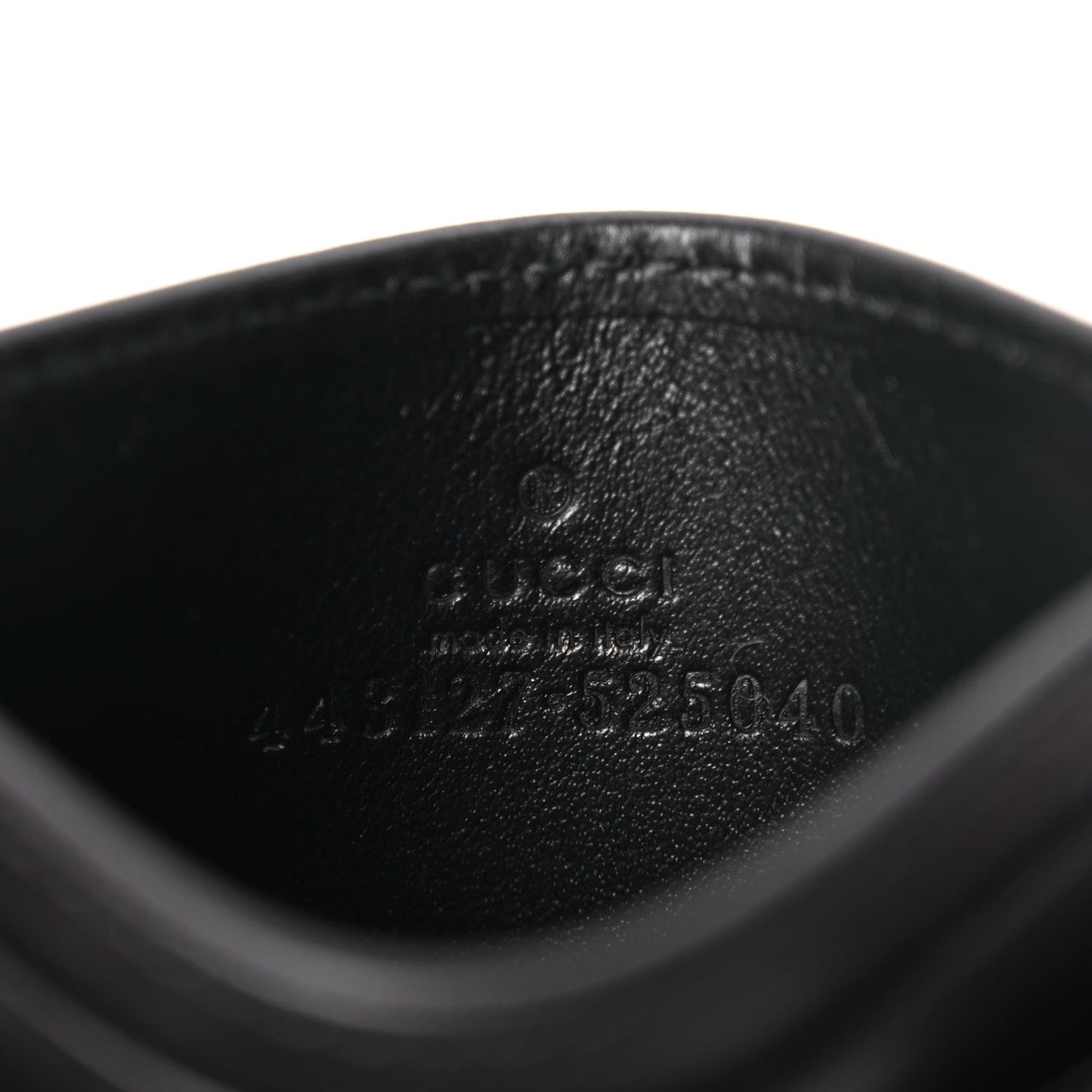 Calfskin Matelasse GG Marmont Card Holder Black