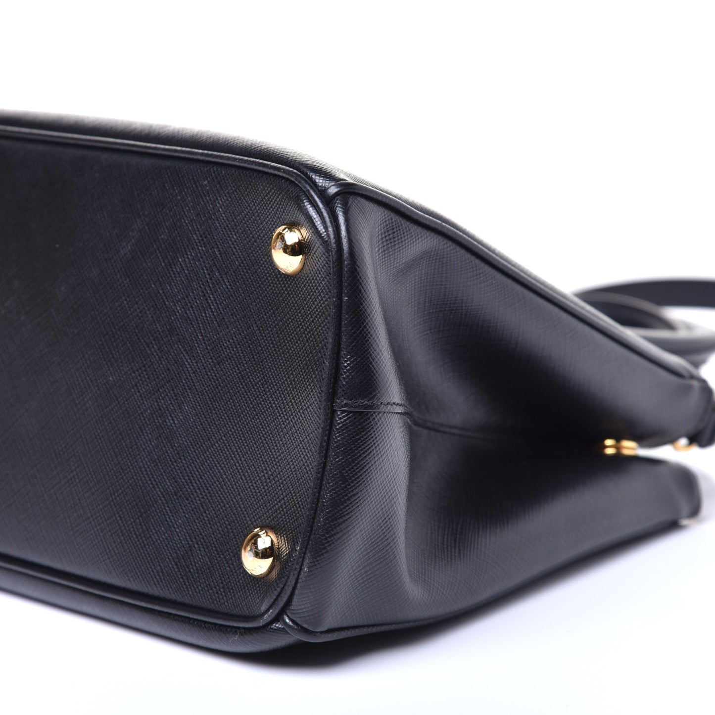 Saffiano Small Galleria Double Zip Tote Black