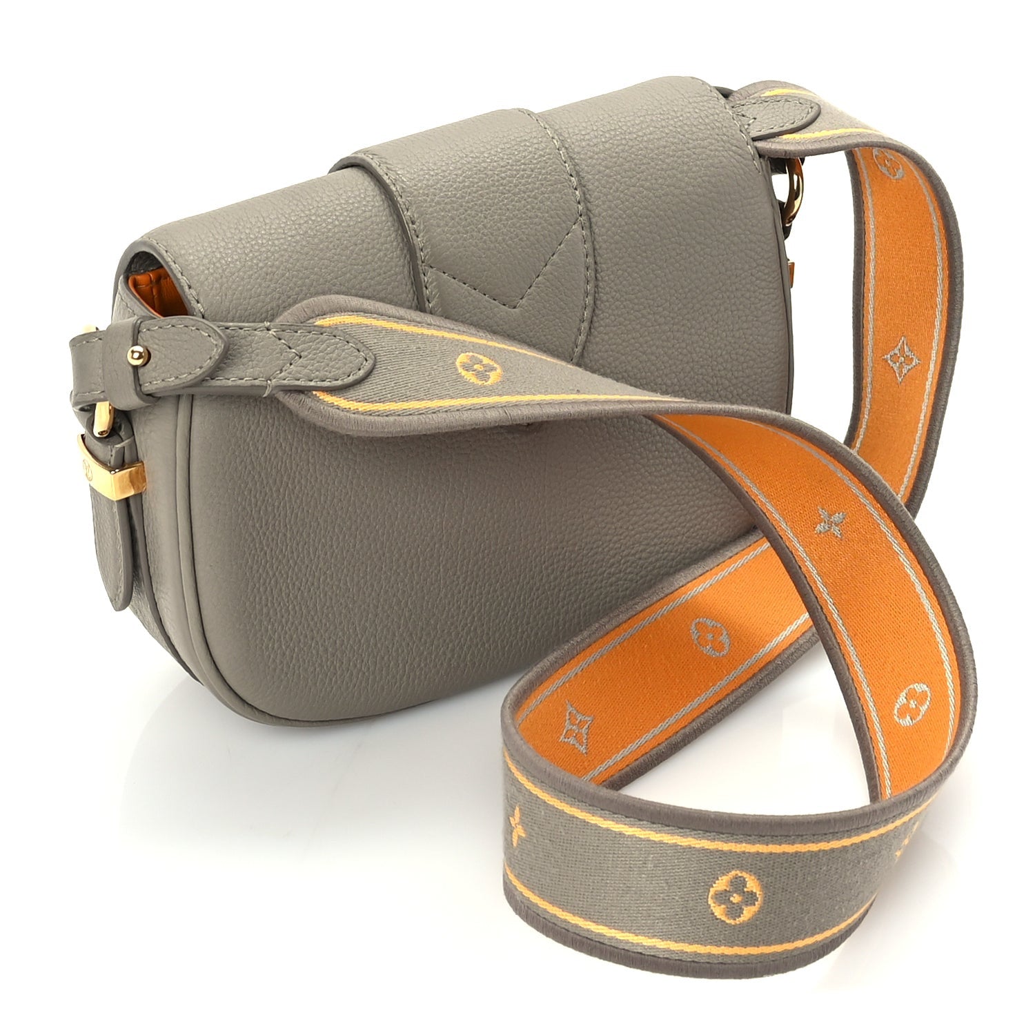 Louis Vuitton Grained Calfskin LV Pont 9 Soft PM  Gris 2 of 8