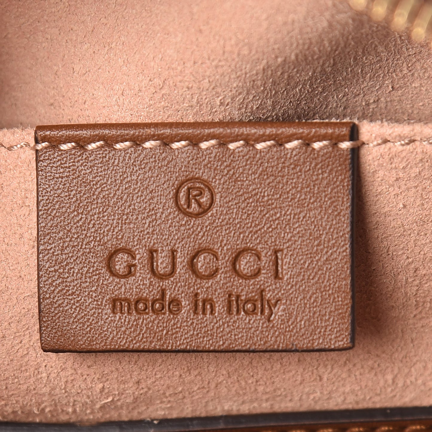 GG Supreme Monogram Blind For Love Embroidered Mini Chain Shoulder Bag Beige Tuscany