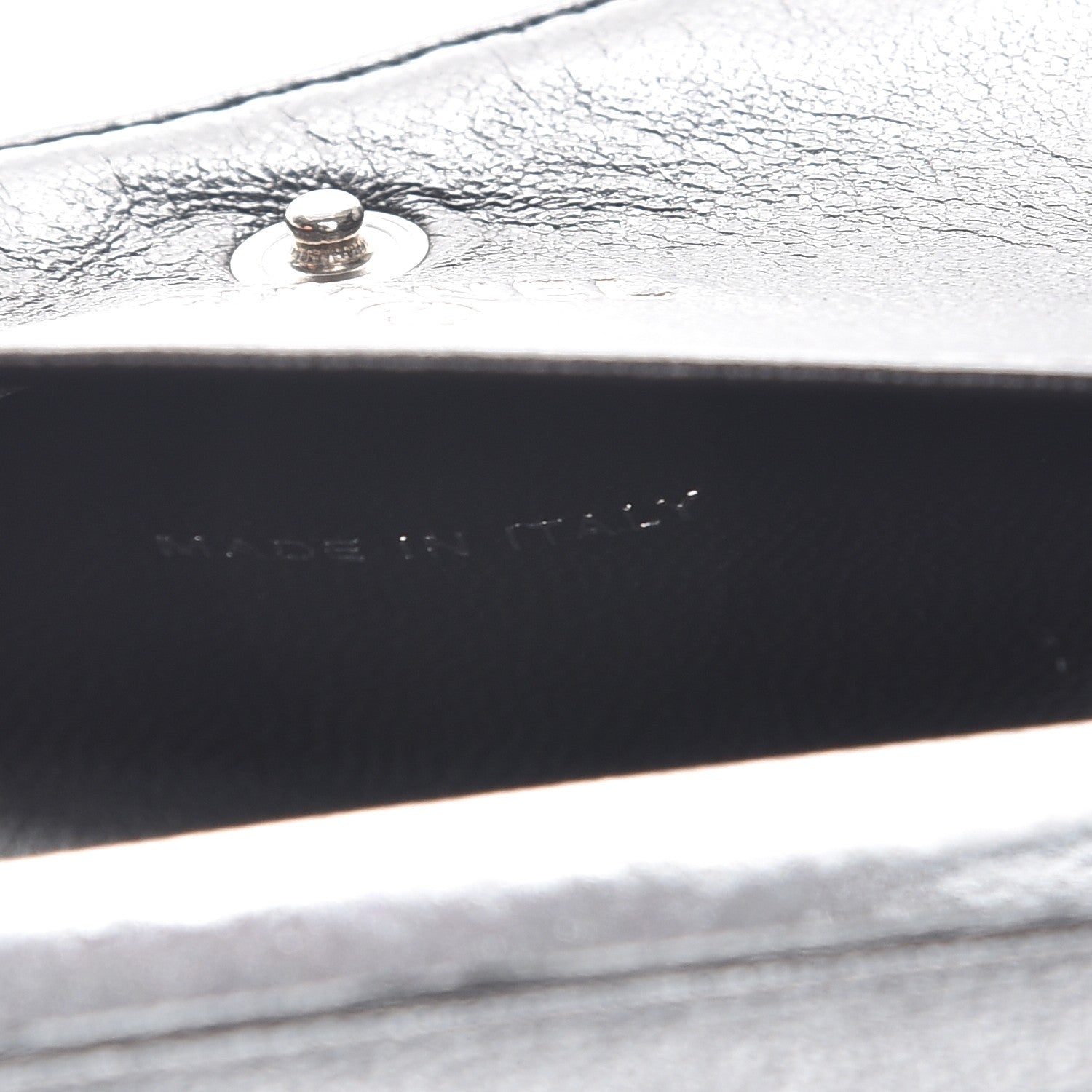 Chanel Lambskin Camellia Embossed Small Double Wallet Black 7 of 9