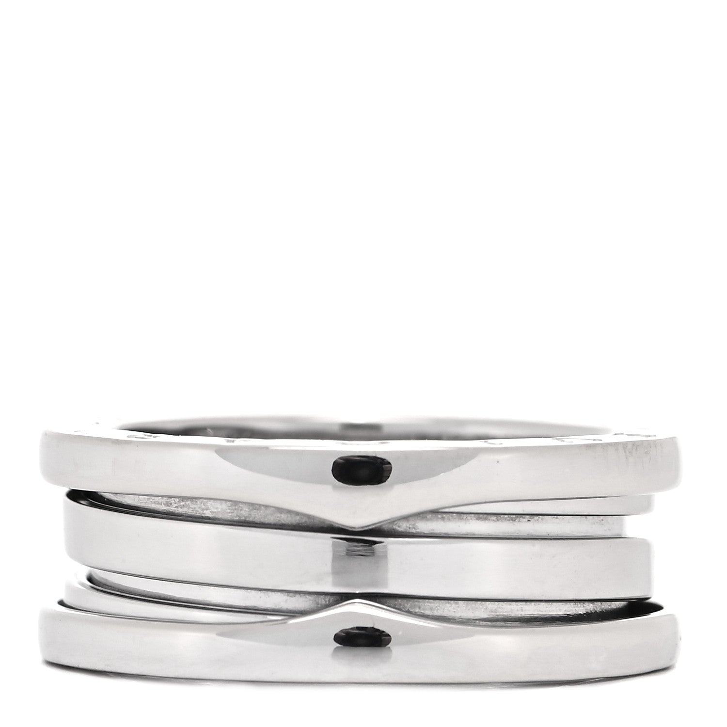 Bulgari 18K White Gold B.Zero1 Two-Band Ring 52 6 6 of 10