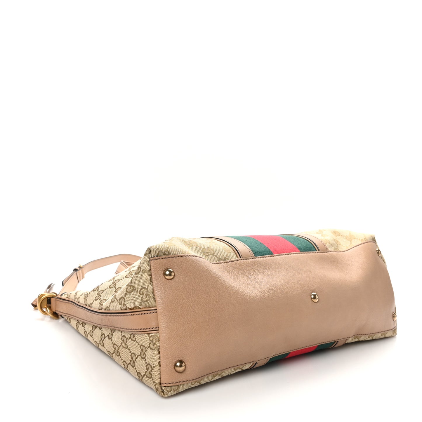 Monogram Web Medium Rania Top Handle Bag Khaki