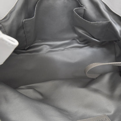 Chanel Leather Modern Chain Tote White 6 of 10