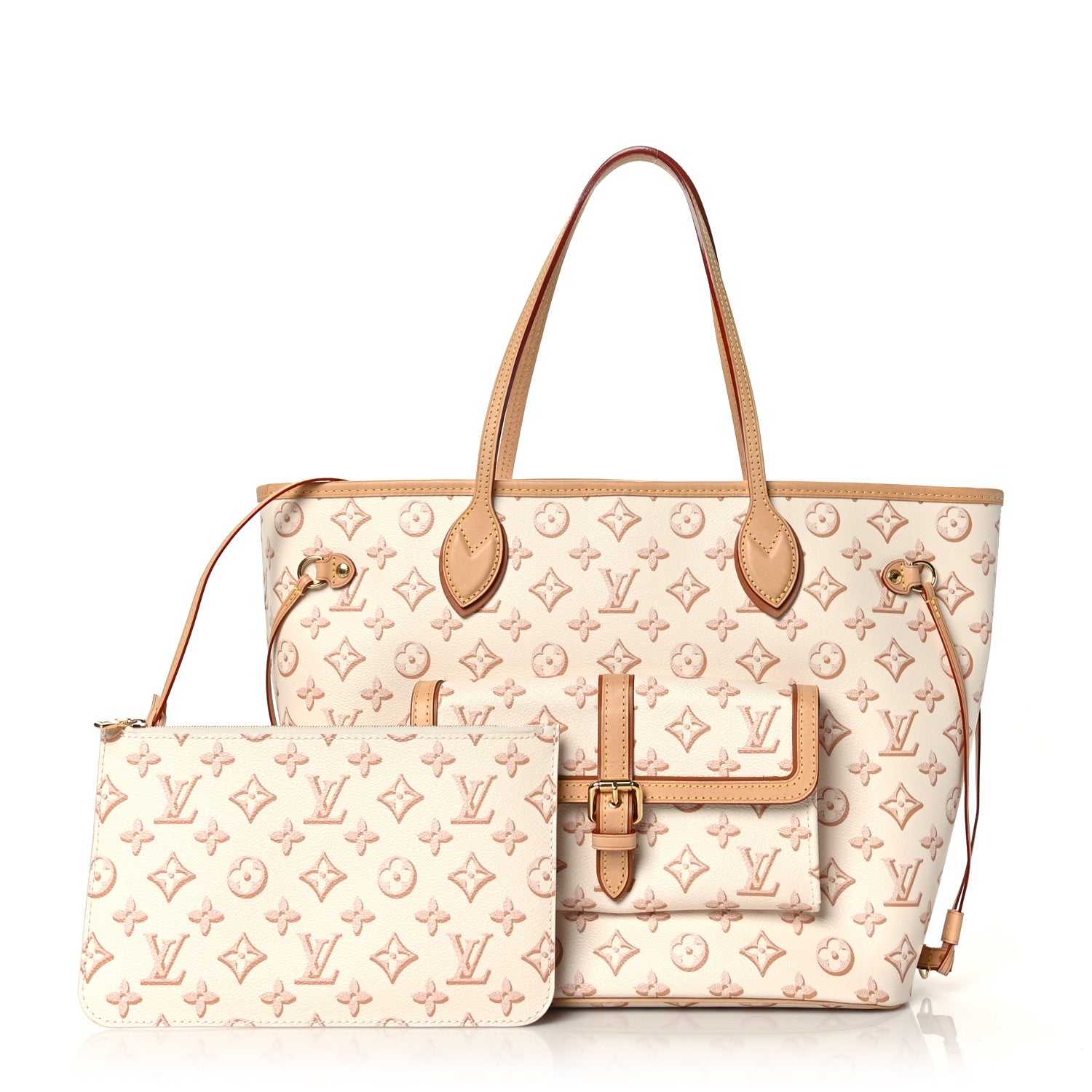 Louis Vuitton Monogram Fall For You Neverfull MM Beige Clair 1 of 9