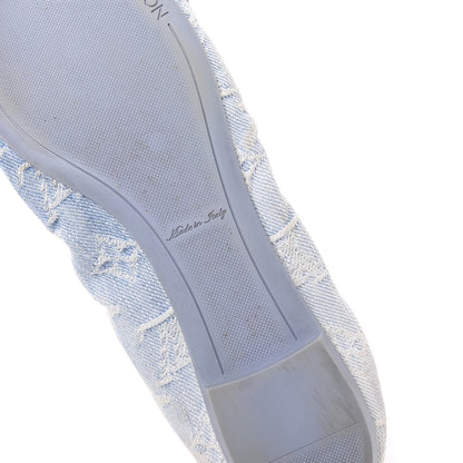 Louis Vuitton Monogram Denim Rosa Flats 36 6 of 8