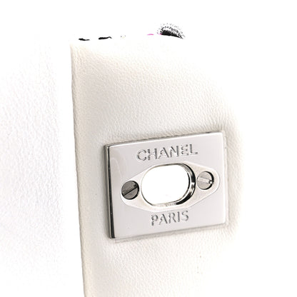 Chanel Tweed Quilted Mini Rectangular Flap Black White Pink 7 of 13