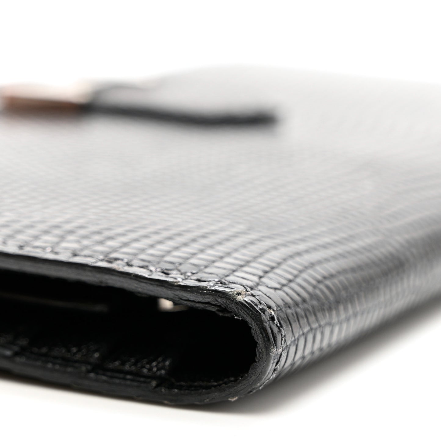 Niloticus Lizard Bearn Wallet Black