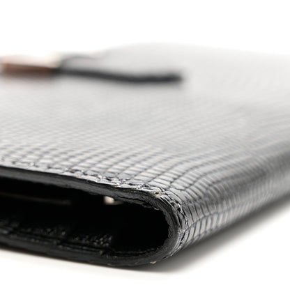 Hermes Niloticus Lizard Bearn Wallet Black 10 of 10