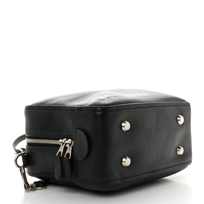 Balenciaga Shiny Day Calfskin XS Triangle Square Bag Black 4 of 10