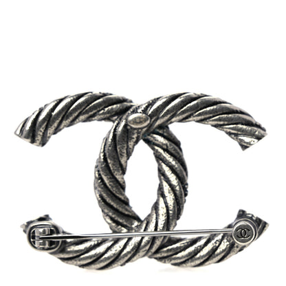 Chanel Ruthenium Twisted CC Brooch 3 of 4