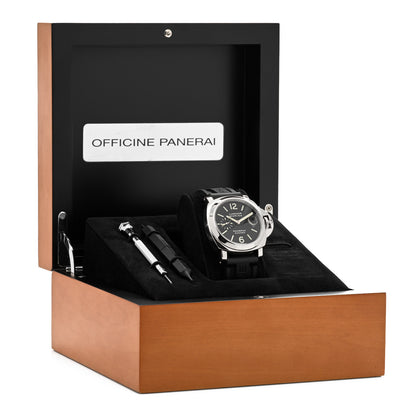 Panerai Stainless Steel Rubber 45mm Luminor Marina Automatic Watch Black PAM00104 7 of 7