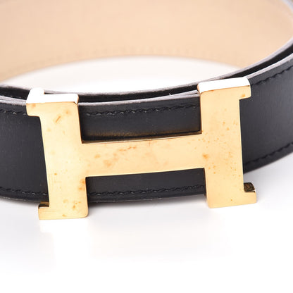 Hermes Box 32mm Constance H Belt 70 Black Craie 8 of 11