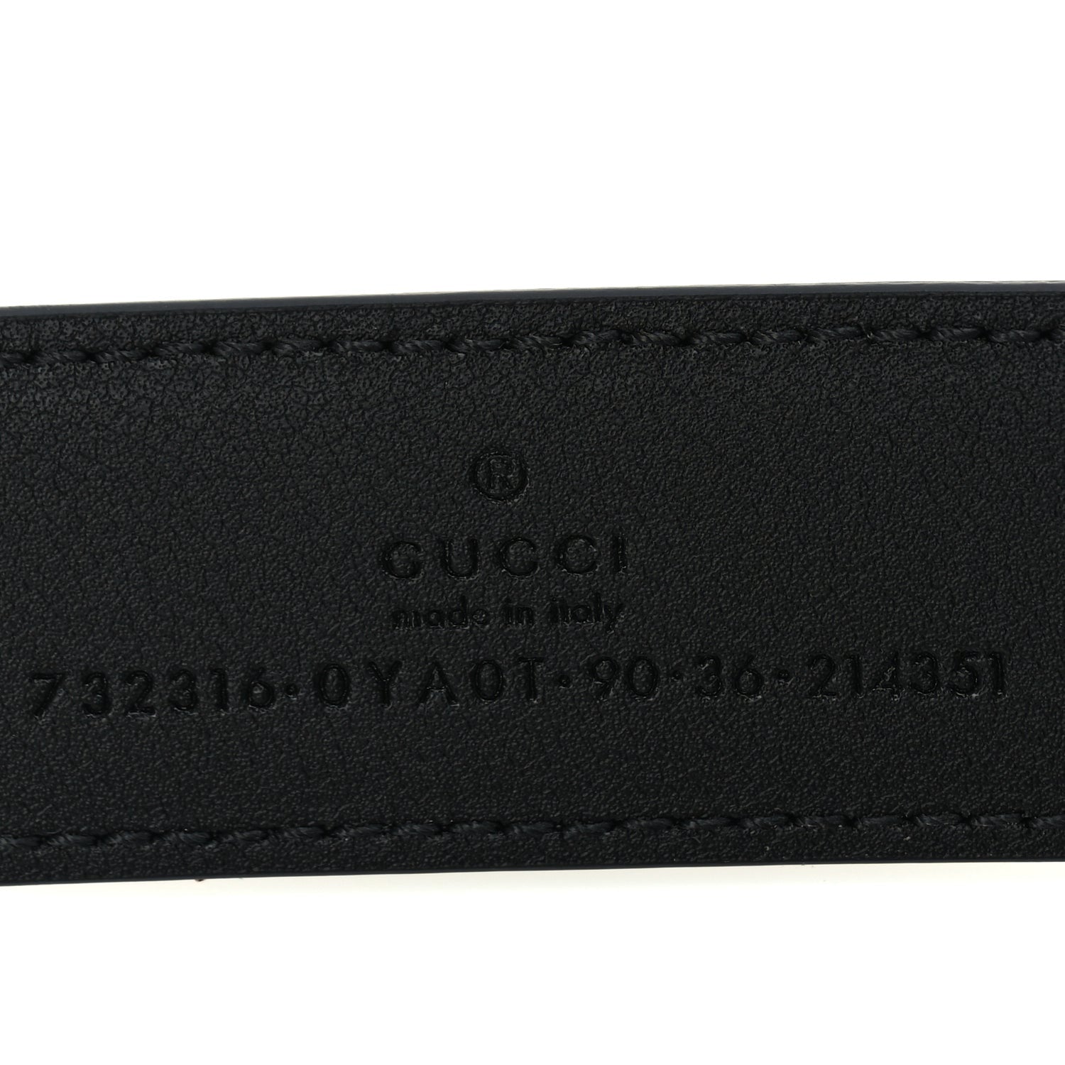 Gucci Calfskin Buckle Belt 90 36 Black 5 of 5