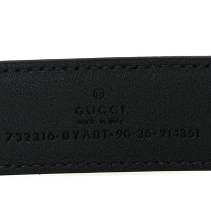 Gucci Calfskin Buckle Belt 90 36 Black 5 of 5