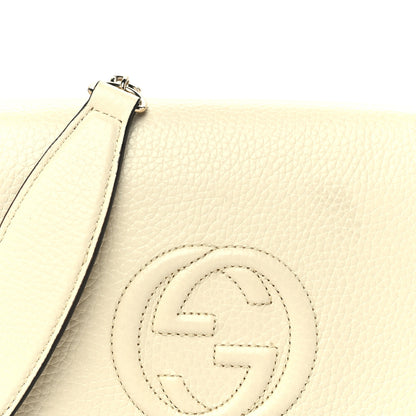 Gucci Pebbled Calfskin Small Soho Disco Shoulder Bag Off White 6 of 8
