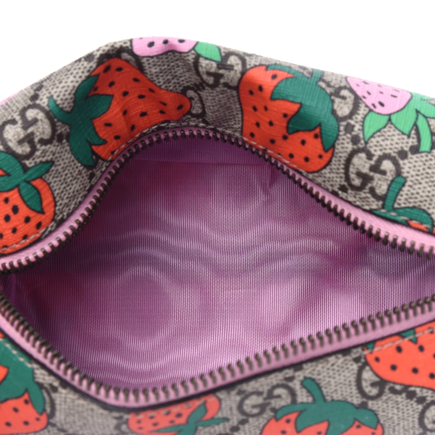 Gucci GG Supreme Monogram Strawberry Cosmetic Case 3 of 3