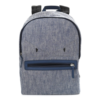 Fendi Denim Monster Kids Backpack Blue 1 of 9